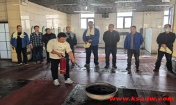 四矿服务二队开展消防急演练