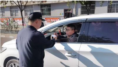 山焦西山马兰矿交安委开展交通安全宣传活动