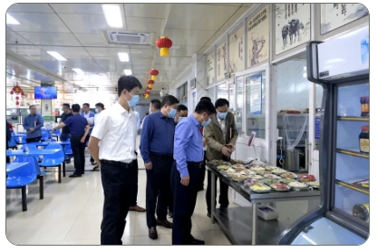 潘二煤矿集团公司工会领导来矿检查指导工作
