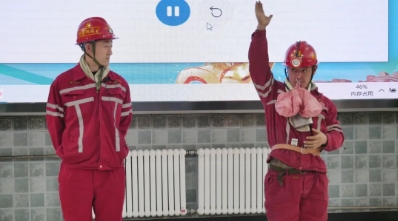 魏家地矿开展自救器操作技能竞赛活动
