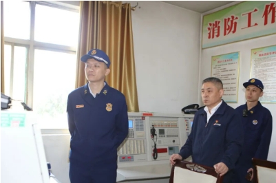 汶上县消防救援大队到济宁能源发展集团阳城煤矿开展执法检查