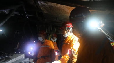 忻州公司党委副书记、经理卢义一行在泰山隆安煤业检查指导工作
