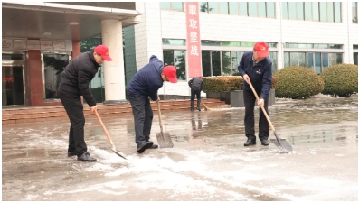 运河煤矿：扫雪除冰保平安 共筑暖心矿山
