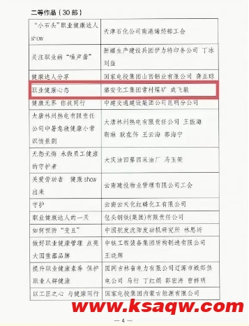 喜报！常村煤矿短视频作品荣获全国二等奖