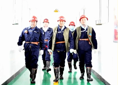 张震到新田煤矿检查指导工作