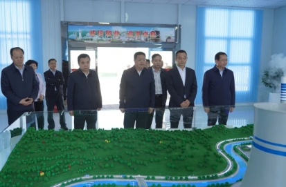 陕西省政协副主席李忠民到公司调研2×1000MW发电项目