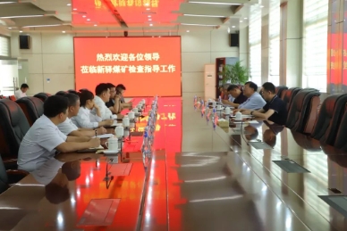 山东省能源工会来新驿煤矿指导工作