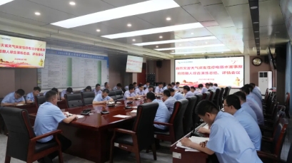 义桥煤矿开展灾害性天气暨水害事故抢险撤人综合演练