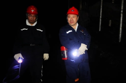龙煤鹤矿张秉德到益新矿调研检查工作