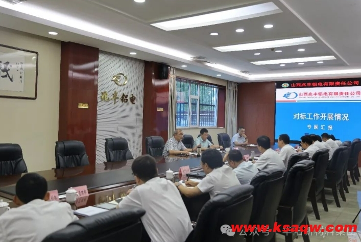 王大力到兆丰铝电公司调研对标提升工作