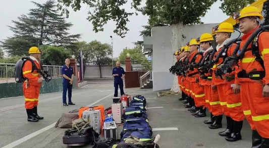 【基层动态】八矿救护队顺利通过集团标准化达标验收