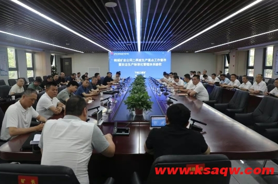 公司到下峪口矿开展二季度安全生产标准化检查